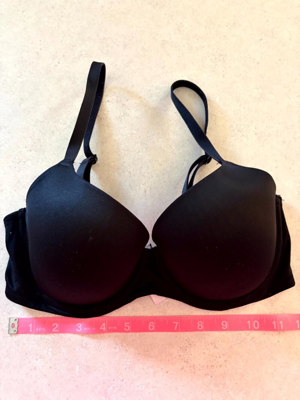 Pink Victoria's Secret Wear Everywhere Bra Lightly Lined Black Size 34D